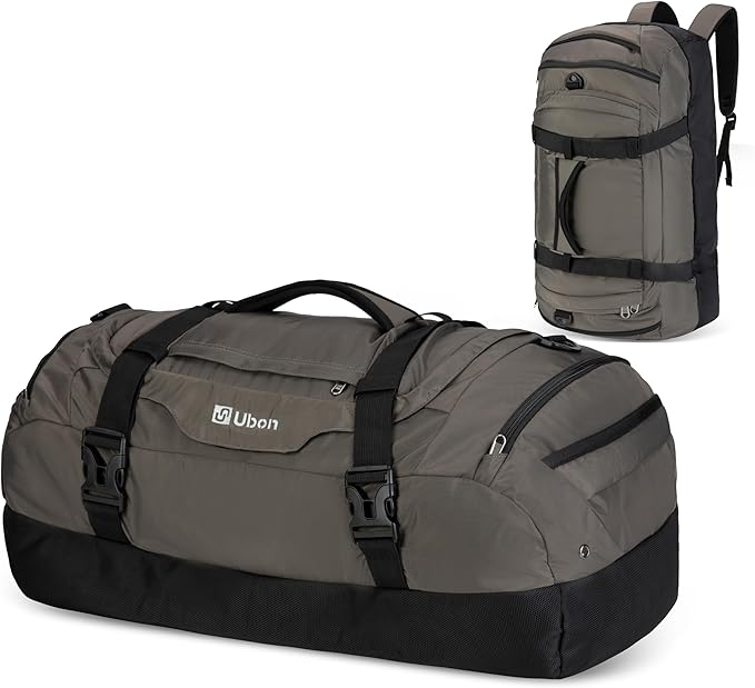 Ubon Large Duffel Bag Weekender Bags with Shoe Compartments 4-Way Sports Gym Backpack with Padded Straps Camping Traveling Duffle Bag-StrideForce Fitness