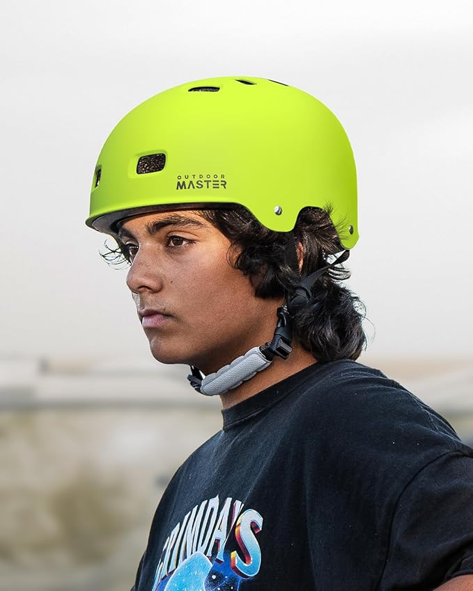 OutdoorMaster Skateboard Cycling Helmet - Two Removable Liners Ventilation Multi-Sport Scooter Roller Skate Inline Skating Rollerblading for Kids, Youth & Adults-StrideForce Fitness