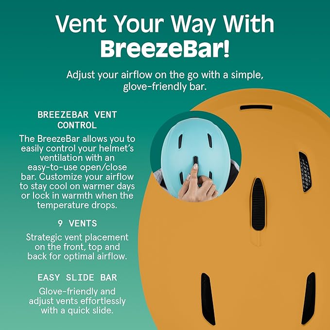 Retrospec Zephyr Ski Helmet - Snowboard Helmet for Adults & Youth - Adjustable Fit with Breathable Vents for Men, Women, Boys and Girls-StrideForce Fitness