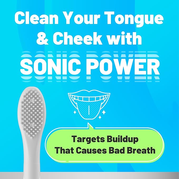 Japanese Brand Whitening Replacement Toothbrush Heads, Compatible with Philips Sonicare Click-on Handles, 10 Pack, Medium, with Tongue Cleaner (CA668, White)