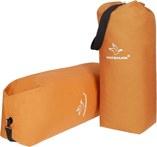 WHITEDUCK 25"x42" (430L) Top Load Canvas Duffel Bag – Military-Grade, Tear-Proof & Weatherproof, Heavy Duty for Travel, Outdoors & Military Use, with Padlock Compatibility, 5 Colors-StrideForce Fitness