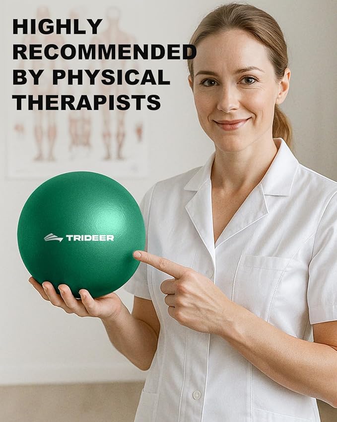 Trideer Exercise Balls Physical Therapy, 9 Inch Pilates Ball Between Knees for Physical Therapy, Mini Exercise Ball - Yoga Ball, Small Workout Balls for Core Strength and Back Support-StrideForce Fitness