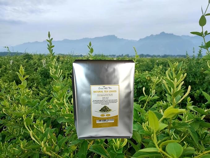 Greenhilltea traditional health herbs, Honey suckle dried herbal tea honeysuckle 16 OZ-StrideForce Fitness