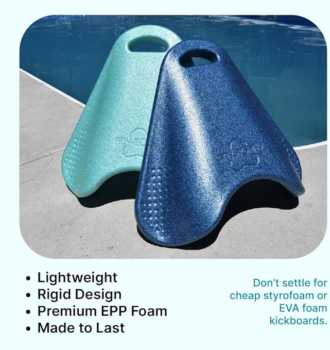 Swim Kickboard: Ergonomic for Comfort and Performance- Promotes Natural Swimming Position, Supportive Kick Board | Advanced Workout and Training Equipment for Pool-StrideForce Fitness