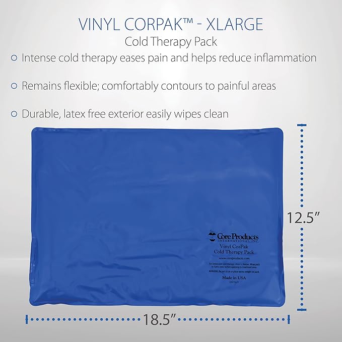 Core Products Flexible Vinyl Intense Cold Therapy Pack (12.5 x 18.5 (XLarge))-StrideForce Fitness