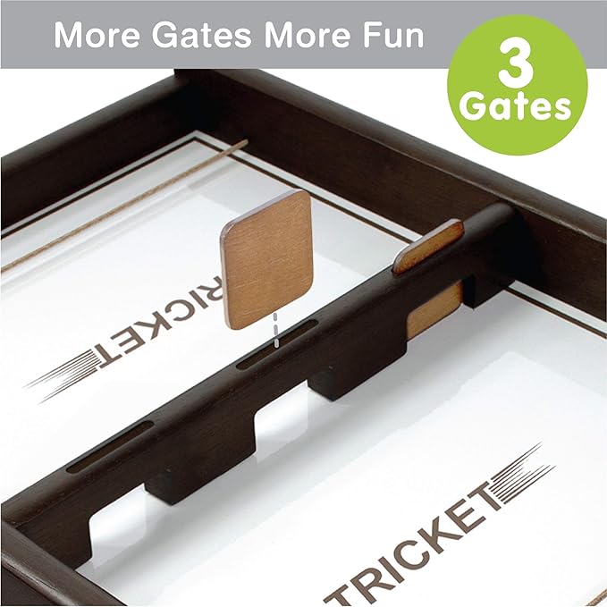 Tricket VS Checkers : Wooden Multi Tabletop Indoor Portable Board Games for Kids and Family-StrideForce Fitness