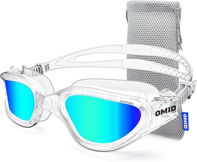 OMID Swim Goggles, P2 Polarized Swimming Goggles for Men Anti-fog Goggles Swimming for Adult Women-StrideForce Fitness