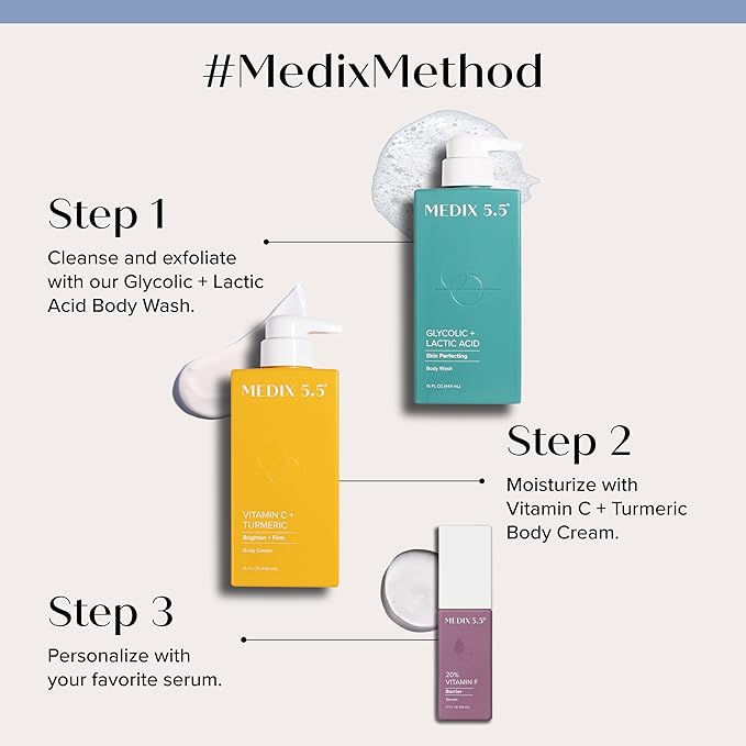 Medix 5.5 Vitamin C Cream Face Lotion & Body Lotion Moisturizer | Anti Aging Skin Care Firming & Brightening Cream Diminishes The Look Of Uneven Skin Tone, Age Spots, & Sun Damaged Dry Skin, (2-Pack)-StrideForce Fitness