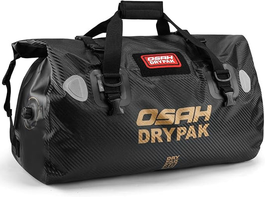 Waterproof Duffel Bag - Motorcycle Dry Bag Tail Bag with Large Storage Space, Waterproof Luggage Duffle Bags with Outer Mesh Zipper Pocket for Camping, Kayaking, Fishing & Traveling-StrideForce Fitness