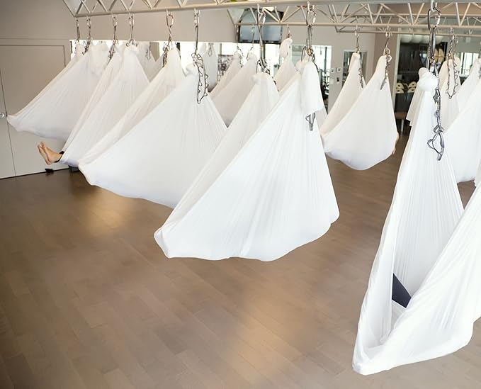 F.Life Aerial Silk Yoga Hammock & Swing for yoga Inversion,Strength training,starter hardware kit-StrideForce Fitness