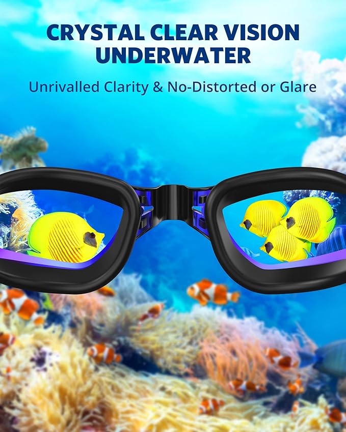 Aegend Swim Goggles, Swimming Goggles No Leaking Full Protection Adult Men Women Youth-StrideForce Fitness