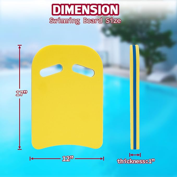 YIGUO 2PCS Swimming Kickboard for Adult & Kid, Kickboard Swimming Kick Board, Swimming Training Aid for Pool & Open Water, EVA Material-StrideForce Fitness