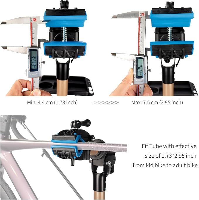 Bike Repair Stand -Shop Home Bicycle Mechanic Maintenance Rack，bike rack (golden（three legs）)-StrideForce Fitness