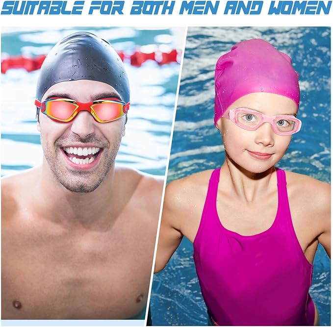 Konohan 10 Pack Swim Goggles Bulk for Kids adult Pool Goggles Anti Fog Silicone No Leak Swimming Glasses for Men Women Youth-StrideForce Fitness