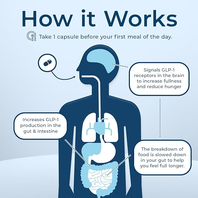 Dr. Stephanie's GLP-Wonder Natural GLP-1 Boosting Supplement - Control Hunger & Appetite, Fight Cravings - Side-Effect Free Support-StrideForce Fitness