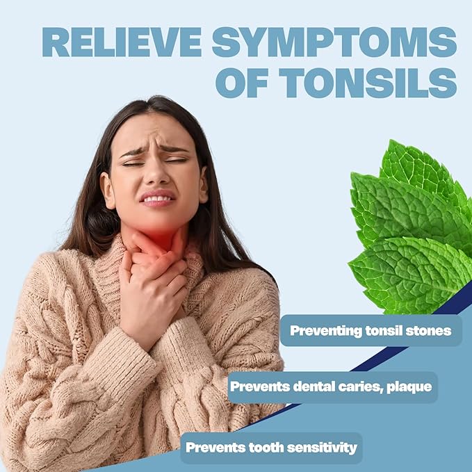 Tonsil Stone Mouthwash - Nature’s Tonsil Stone Mouthwash or Oral Rinse - Helps Soothe Tonsils, Remove Bad Breath and Relieve Dry Mouth, 100 ML