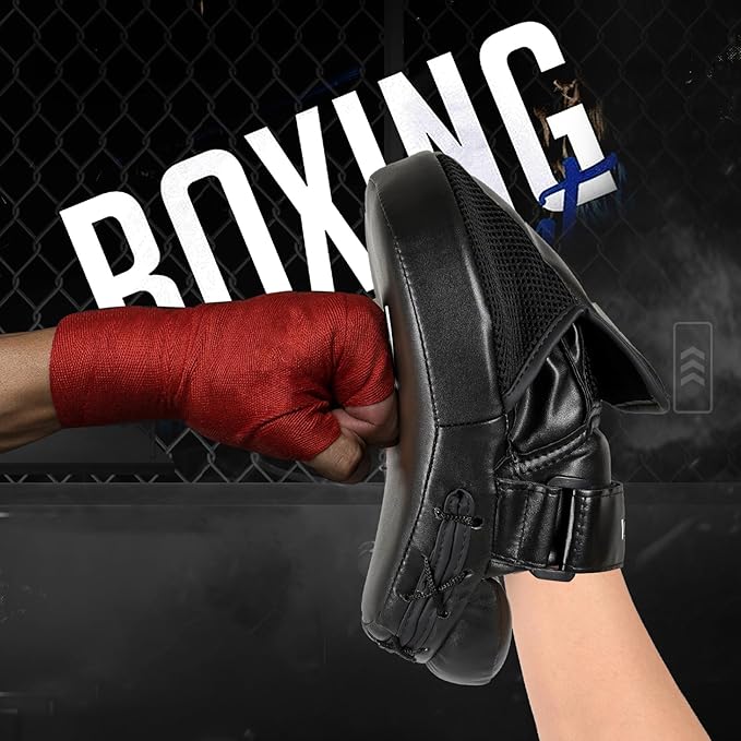 Valleycomfy Boxing Punching Mitts,Boxing Pads Mitts for Men,Ideal for Boxing Training,Kickboxing,Martial Arts-StrideForce Fitness