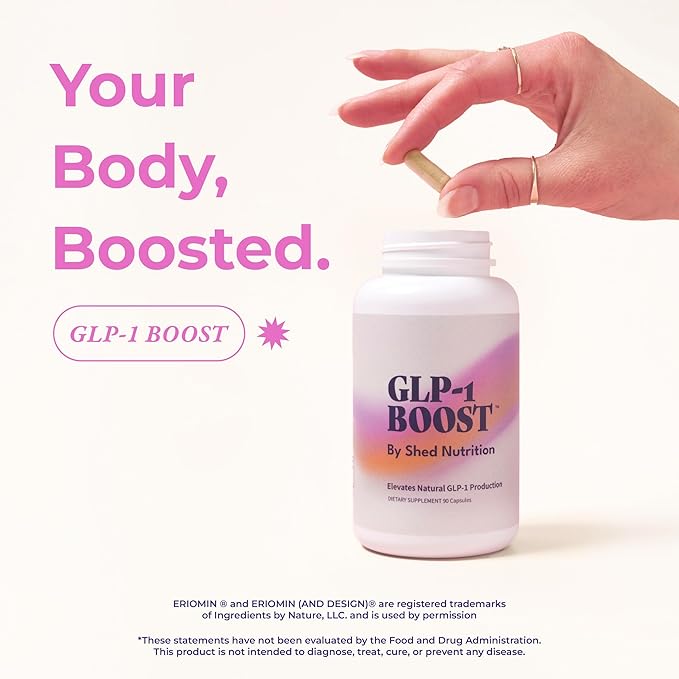 GLP-1 Boost Supplement for Women and Men – Hunger & Metabolism Support with Eriomin, Berberine & Capsaicin – Expert-Formulated to Support GLP1 Naturally – 1 Capsule Before Meals (90 Capsules)-StrideForce Fitness