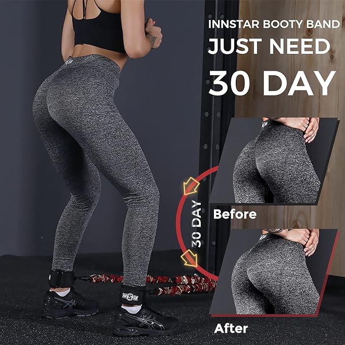 INNSTAR Ankle Resistance Bands, Ankle Bands for Working Out, Adjustable Butt Glutes Workout Equipment, Leg Resistance Bands for Women & Men Fitness Equipment