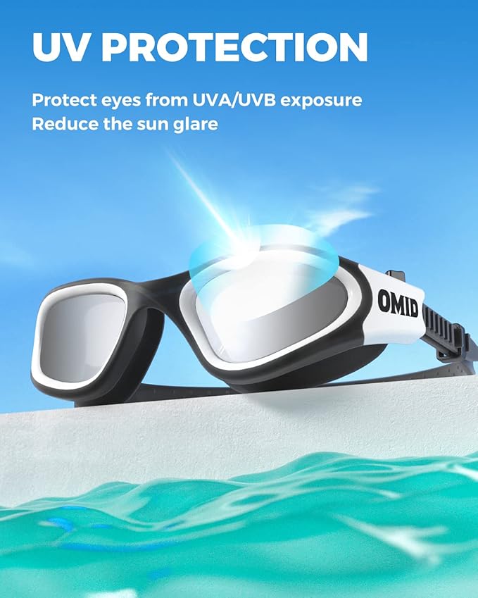 OMID Swim Goggles, P2 Polarized Swimming Goggles for Men Anti-fog Goggles Swimming for Adult Women-StrideForce Fitness