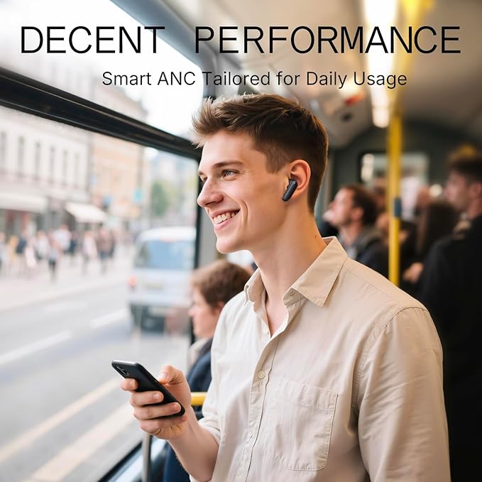 CMF Buds 2a Wireless Earbuds 2025 New Active Noise Cancelling 42dB Hybrid ANC Bluetooth Headphones, 12.4mm Dynamic Driver for Big Bass, 4 Mic Clear Calls, Sport Ear Buds for iPhone, Android, Dark Grey-StrideForce Fitness