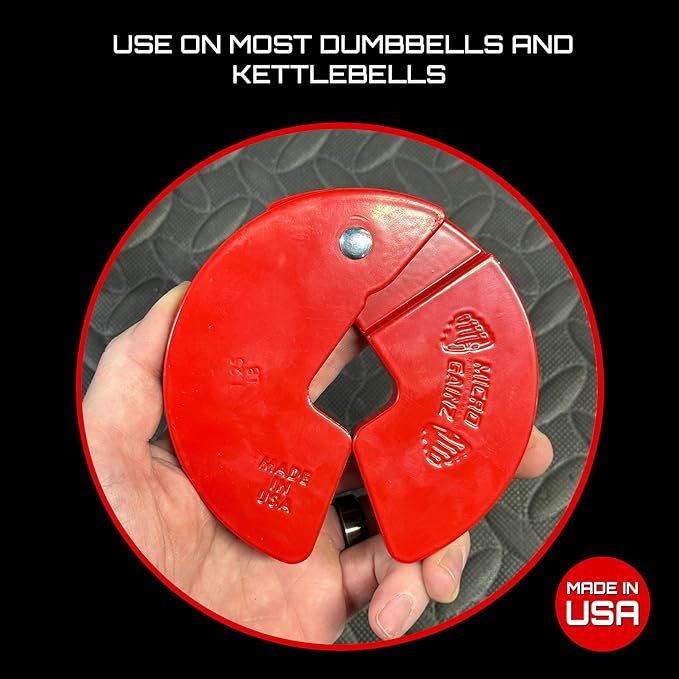 Micro Gainz Dumbbell Fractional 1.25lb Weight Plate, Ideal for Micro Loading, (Choose Color) 4 Piece Fractional Weight Plates, Designed for Dumbbell Training, Made In USA-StrideForce Fitness