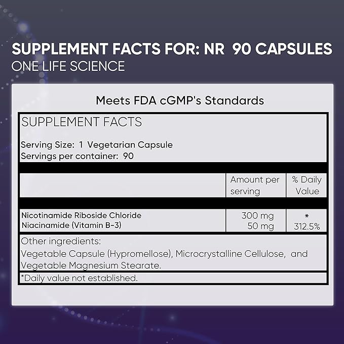 Ageless NAD Supplements for Women & Men | High Purity 300mg Nicotinamide Riboside Chloride | NMN Supplement for Anti-Aging | Support Energy, Focus, Body Fat and Cognitive Function - 90 Count-StrideForce Fitness