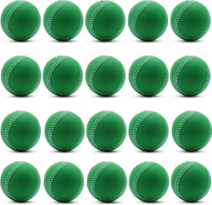 Magicorange Baseball, Foam Baseballs 20 Pack Practice Training Baseballs Unmarked Baseball Soft Toss, Batting, Fielding, Hitting, Pitching-StrideForce Fitness
