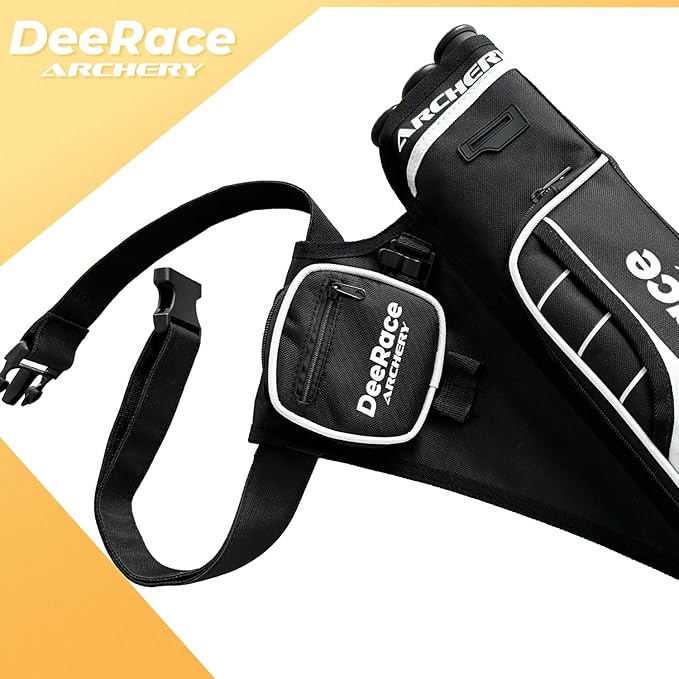 DEERACE Archery Hip Quiver, 3 Tubes Arrow Holder for Compound and Recurve Bow-StrideForce Fitness