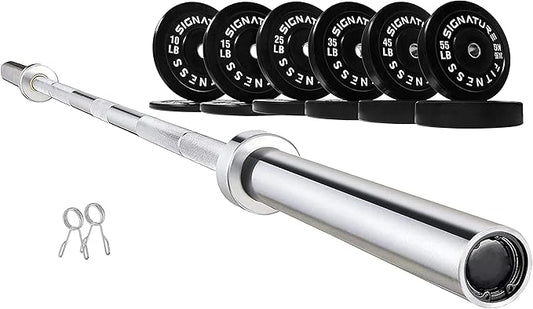 Olympic Bumper Plates Set, 2" Weight Plates for Strength Training & Weightlifting, Paris or Set or Set with Barbell, Multiple Options-StrideForce Fitness