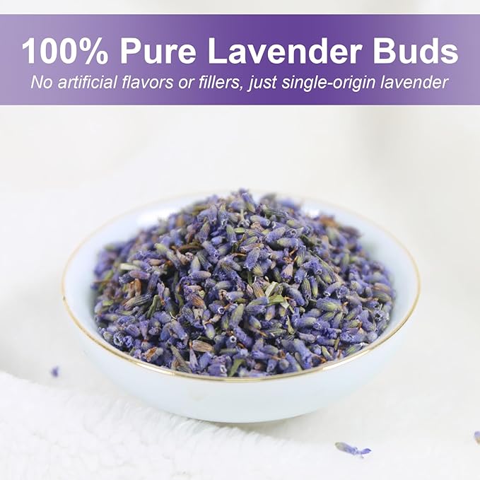 TEARELAE - Lavender Tea, 40 Count - Premium Dried Lavender Flower Tea Bags for Stress Relief - Aromatic Wellness - Non-GMO - Caffeine-Free-StrideForce Fitness