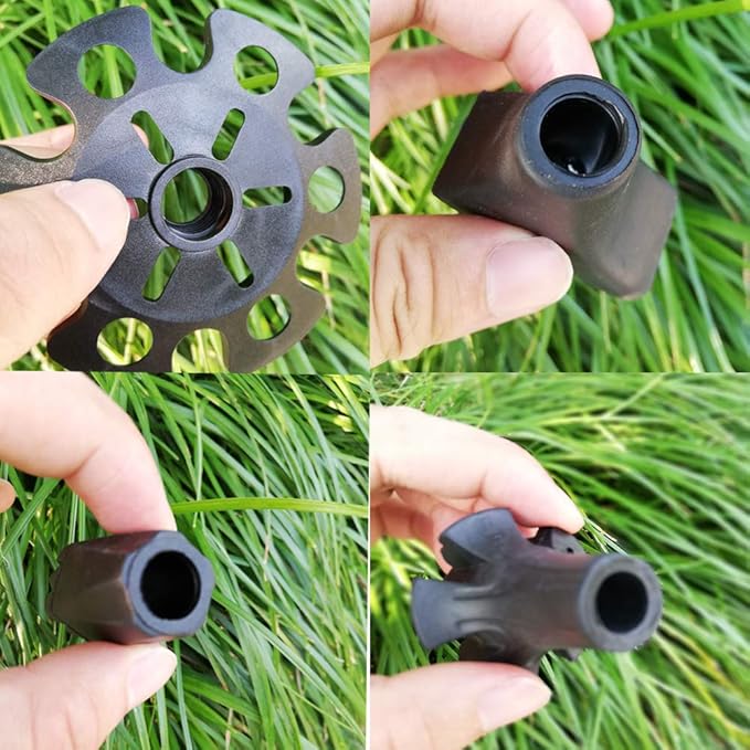 Replacement Rubber Tips Set for Trekking Pole Walking Hiking Sticks Tips Protectors-StrideForce Fitness