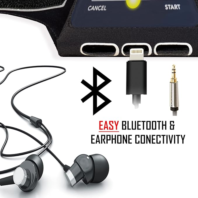 RevereSport Waterproof Running Armband for Phone with Case On (Otterbox, Lifeproof). Sports Phone Holder Compatible iPhone 17/16/15/14/13/12/11/SE Samsung S25/S24/S23/S22/S21/S20 (Medium)-StrideForce Fitness