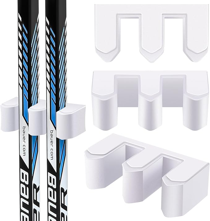 Yousoontic Hockey Stick Holder Wall Mount, 1-6 Stick Capacity, Ice and Field Hockey Organizer (Decor & Storage 2-in-1) for Home Garage Room Office Sports Decoration-StrideForce Fitness