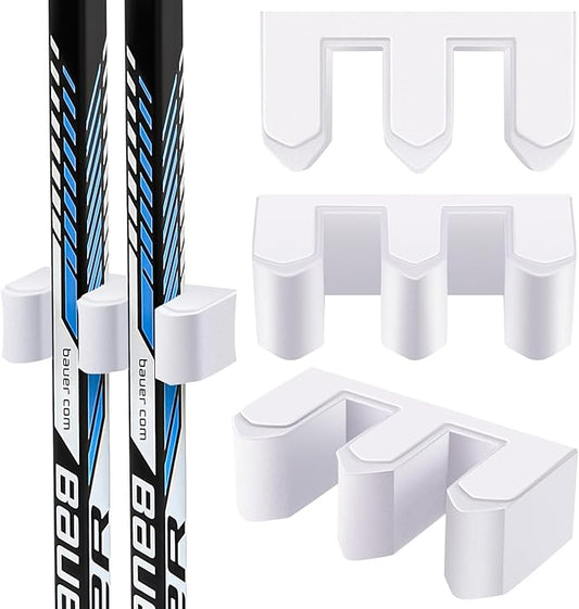 Yousoontic Hockey Stick Holder Wall Mount, 1-6 Stick Capacity, Ice and Field Hockey Organizer (Decor & Storage 2-in-1) for Home Garage Room Office Sports Decoration-StrideForce Fitness