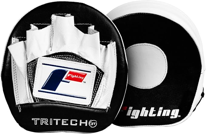 Fighting Sports Tri-Tech® Elite Punch Mitts, Black/White-StrideForce Fitness