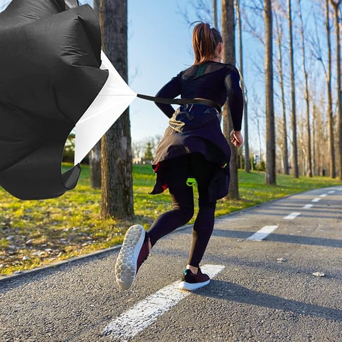 Speed & Agility Ladder Training Equipment Set, Includes 12 Rung 20ft Agility Ladder, 4 Agility Hurdles,12 Disc Cones, 1 Resistance Parachute for Training Football Soccer Basketball Athletes-StrideForce Fitness