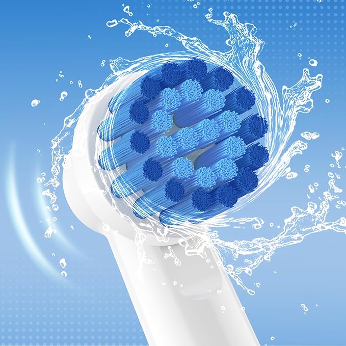 THISONG Soft Replacement Brush Heads for Braun Electric Toothbrush, Gentle and Comfortable Brushing Experience for Sensitive Gums, Pack of 16