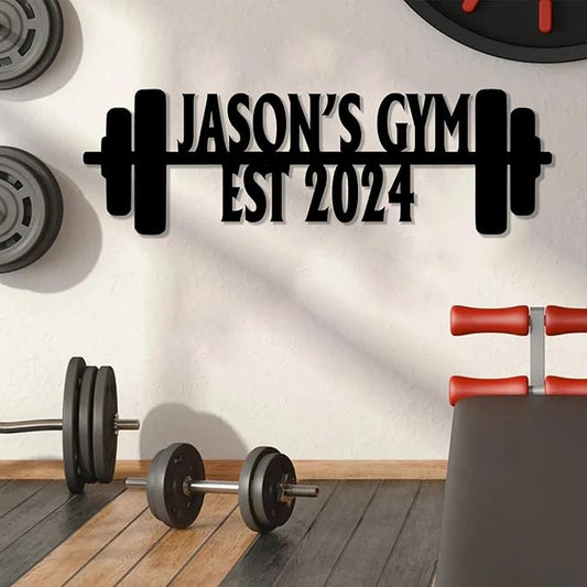 Luxury Personalized Gym Metal Sign, Custom Home Gym Decorations, Gifts for Fitness Lovers, Workout Room Decor, Gym Signs, Christmas Gifts 9-StrideForce Fitness