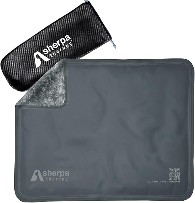 Large Ice Packs for Injuries Reusable - Soft Gel Hot and Cold Packs for Injuries, Hip, Shoulder, Back Pain Relief - 11.5" x 14.5" - Grey-StrideForce Fitness