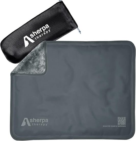 Large Ice Packs for Injuries Reusable - Soft Gel Hot and Cold Packs for Injuries, Hip, Shoulder, Back Pain Relief - 11.5" x 14.5" - Grey-StrideForce Fitness