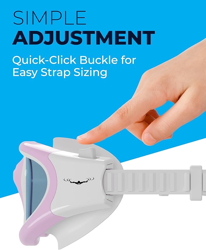 AqtivAqua Swimming Goggles, DX Wide View Swim Goggles for Adult Men Women, Anti Fog No Leaking-StrideForce Fitness