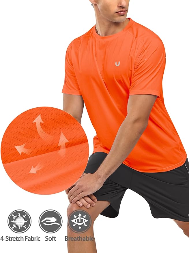 NORTHYARD Men's Athletic Running T-Shirts Quick Dry Workout Shirts Short-Sleeve Sports Gym Tee Tops Performance Activewear-StrideForce Fitness