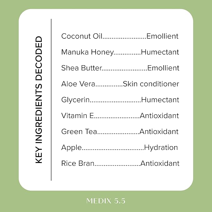 MEDIX 5.5 Coconut Oil Lotion W/ Manuka Honey Cream Skin Care Face Moisturizer & Body Cream | Firming Coconut Oil For Skin Minimizes Look Of Dry Skin, Cellulite, Stretch Marks, & Wrinkles, 2-Pack-StrideForce Fitness