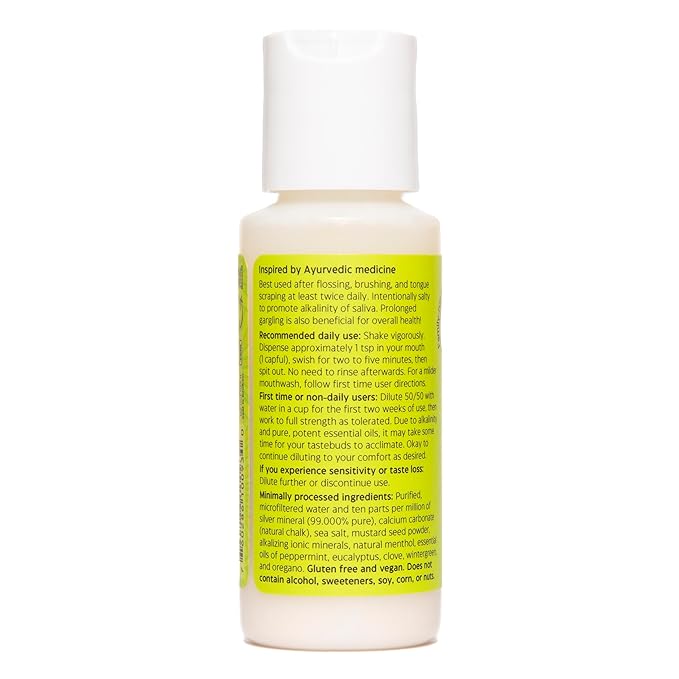 Uncle Harry's Natural Alkalizing Miracle Mouthwash | Adult & Kids Mouthwash for Bad Breath | pH Balanced Oral Care Mouth Wash & Mouth Rinse (2 fl oz)