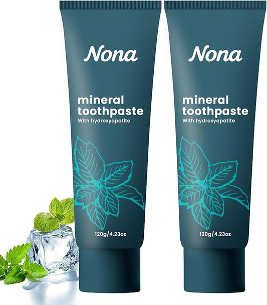 Nano Natural Probiotic Hydroxyapatite Toothpaste - Mild Mint | Fluoride-Free, Remineralizes Teeth, Freshens Breath, Suitable for Sensitive Teeth, Daily Oral Care (2pcs)