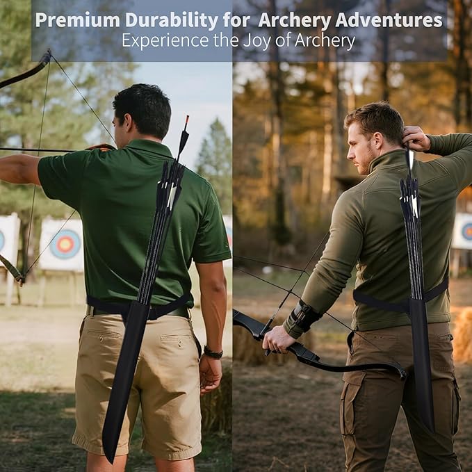 Hard Case Hip Quiver with Adjustable Belt,Wear-Resistant Arrow Quiver for Compound Bow,Quiver Arrow Holder for Archery, Hunting Lightweight Archery Quiver-StrideForce Fitness