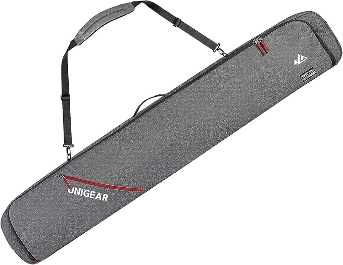 Unigear Snowboard Ski Bag for Air Travel, Reinforced Double Padded Snowboard Bag with EPE Dense, Water-Resistant and Durable up to 175cm Ski Snowboard Travel Bags for Flying-StrideForce Fitness