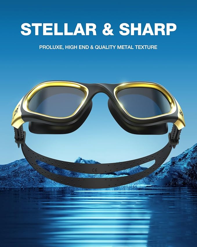 ZIONOR Swim Goggles, G1 MAX Polarized Anti-Fog Swimming Goggles for Men Women-StrideForce Fitness