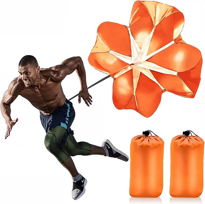 Running Speed Training, 56 inch Speed Drills Resistance Parachute Running Sprint Chute Soccer Football Sport Speed Training-StrideForce Fitness